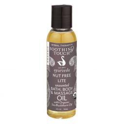Nut Free Lite Bath, Body & Massage Oil (Made with Organic Ingredients)