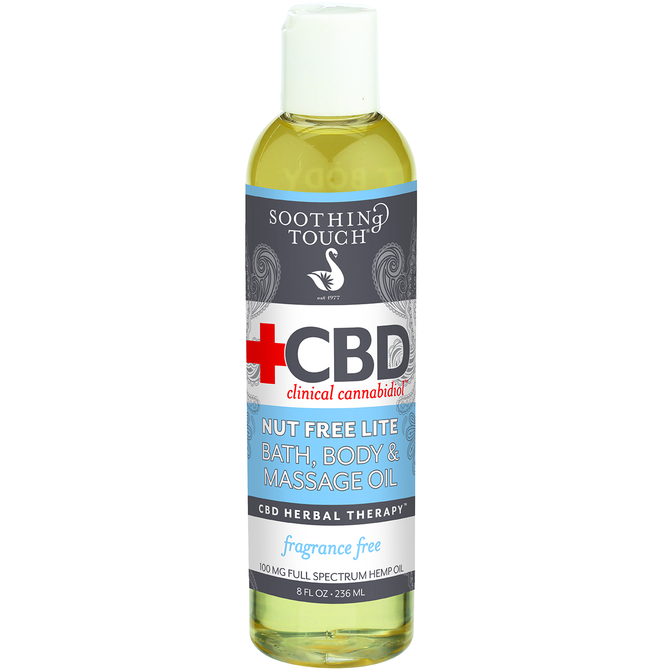 CBD Nut Free Lite Bath, Body & Massage Oil